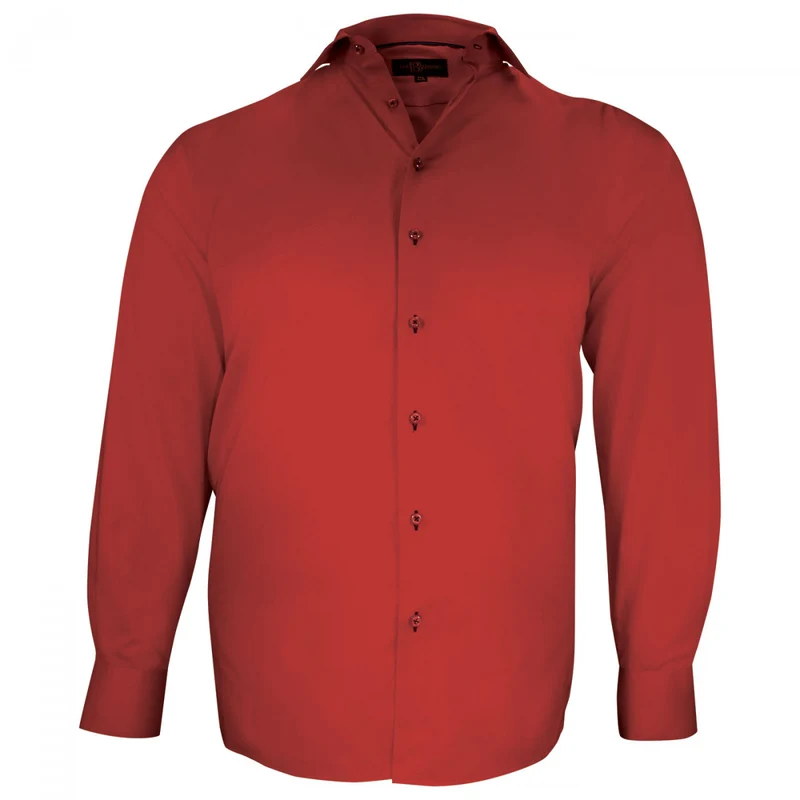 Chemise homme grande taille tissu uni coupe droite FILOPPO Doublissimo