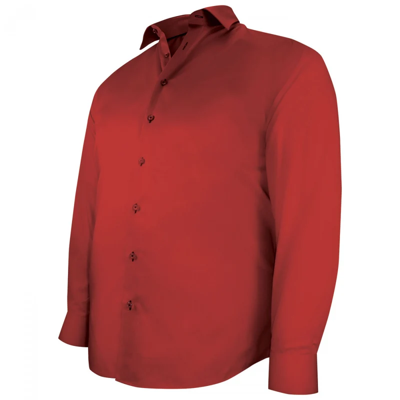 Chemise homme grande taille tissu uni coupe droite FILOPPO Doublissimo
