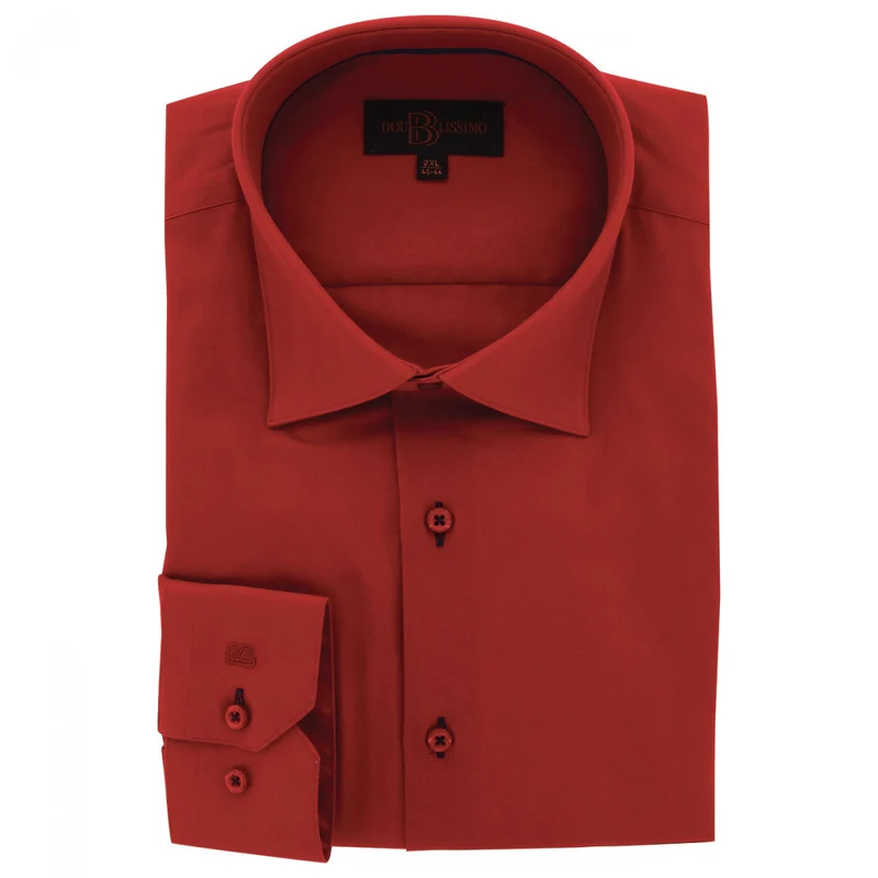 Chemise homme grande taille tissu uni coupe droite FILOPPO Doublissimo