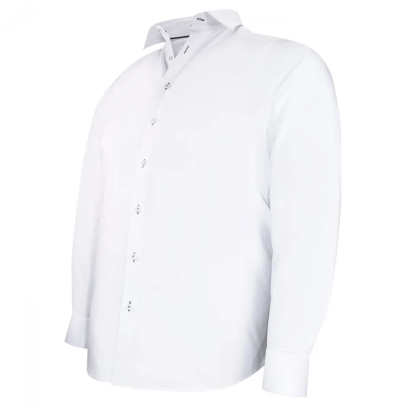 Chemise homme grande taille tissu uni coupe droite FILOPPO Doublissimo