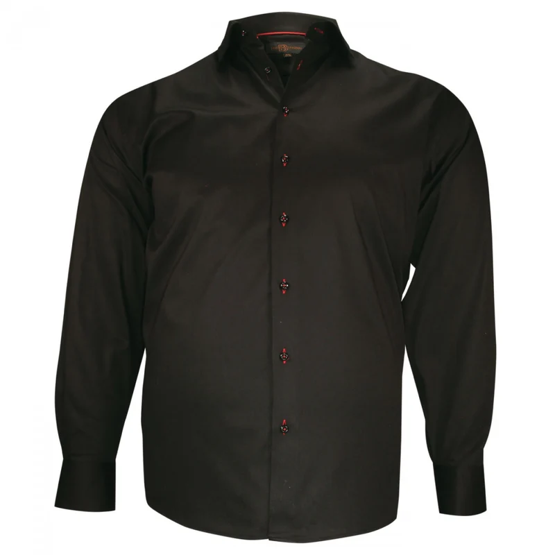 Chemise homme grande taille tissu uni coupe droite FILOPPO Doublissimo