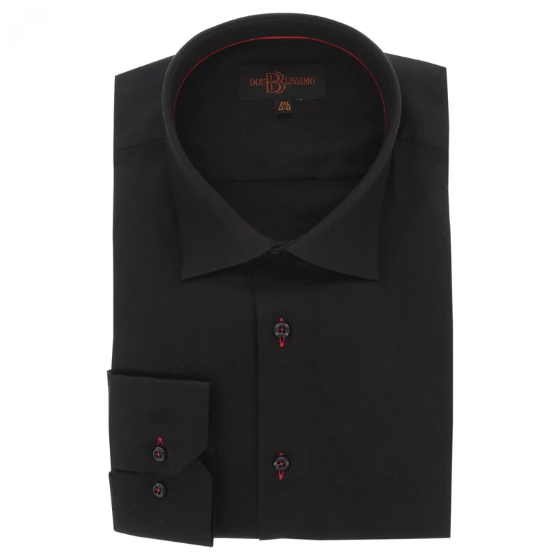 Chemise homme grande taille tissu uni coupe droite FILOPPO Doublissimo