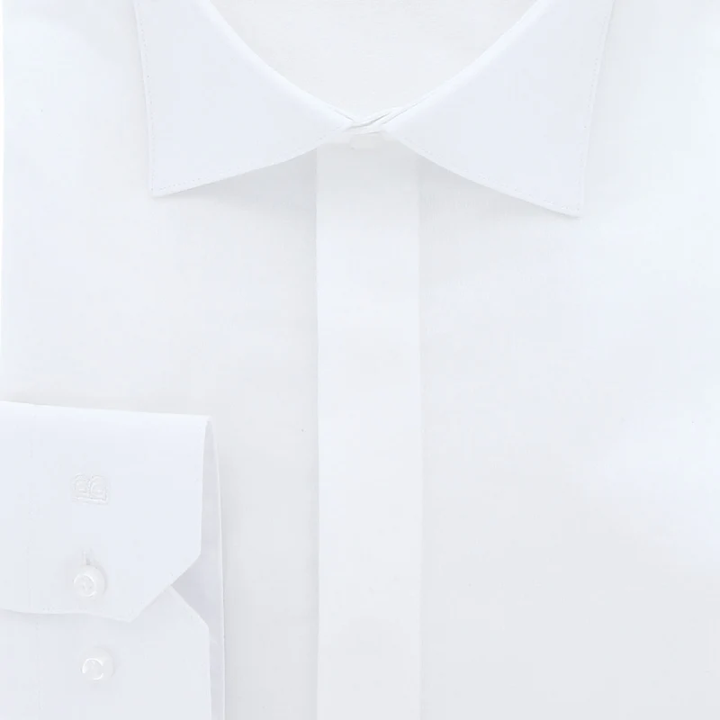 Chemise homme grande taille tissu texturé à gorge cachée coupe droite DINOZZE Doublissimo