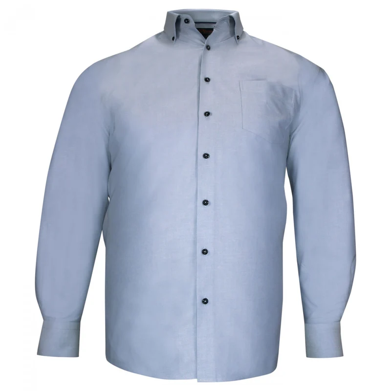 Chemise homme grande taille oxford à col boutonné coupe droite BOTONNI Doublissimo
