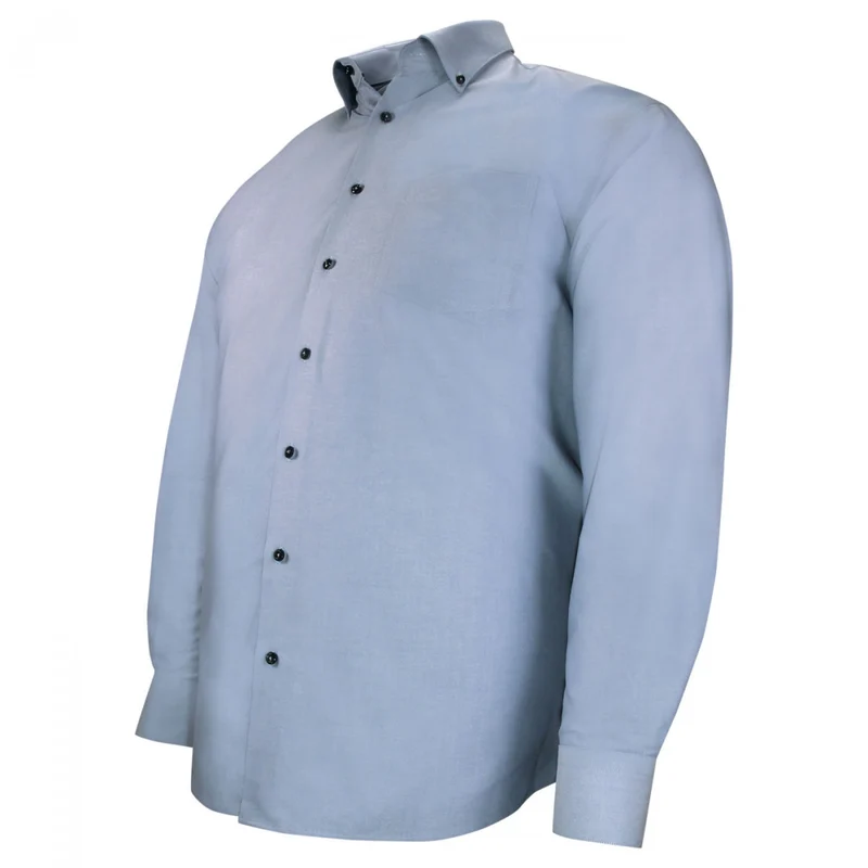 Chemise homme grande taille oxford à col boutonné coupe droite BOTONNI Doublissimo