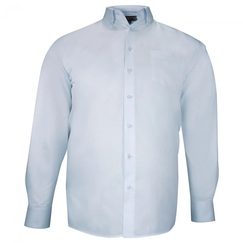 Chemise homme grande taille tissu texturé à col boutonné coupe droite ARMATONI Doublissimo