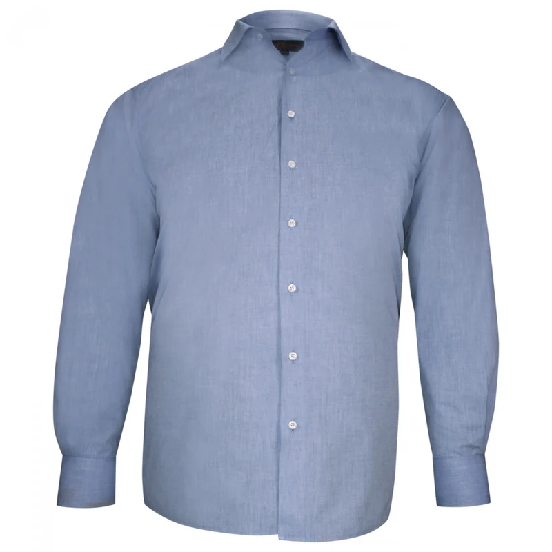 Chemise homme grande taille tissu fil à fil coupe droite PERFILO Doublissimo
