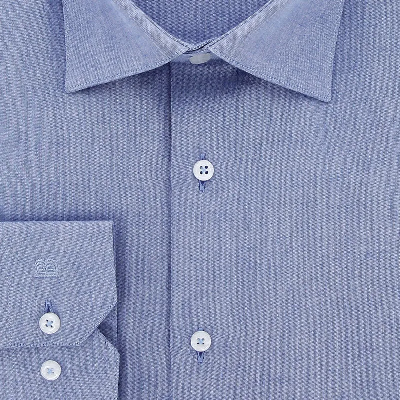 Chemise homme grande taille tissu fil à fil coupe droite PERFILO Doublissimo