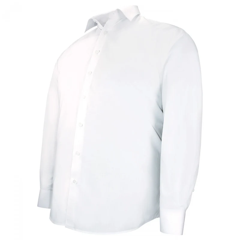 Chemise homme grande taille grande taille classique tissu uni coupe droite CLASSIMO Doublissimo