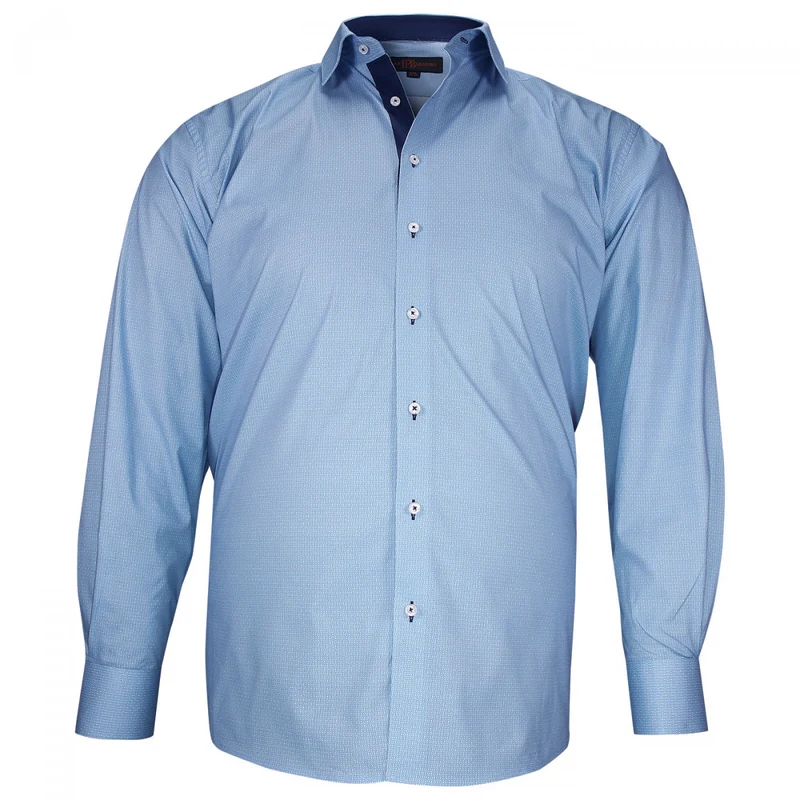 Chemise homme grande taille grande taille à tissu imprimé coupe droite NOTOBLU Doublissimo