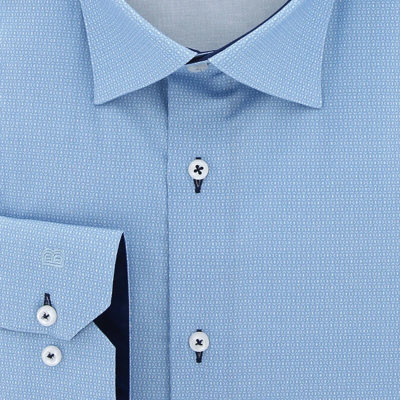 Chemise homme grande taille grande taille à tissu imprimé coupe droite NOTOBLU Doublissimo