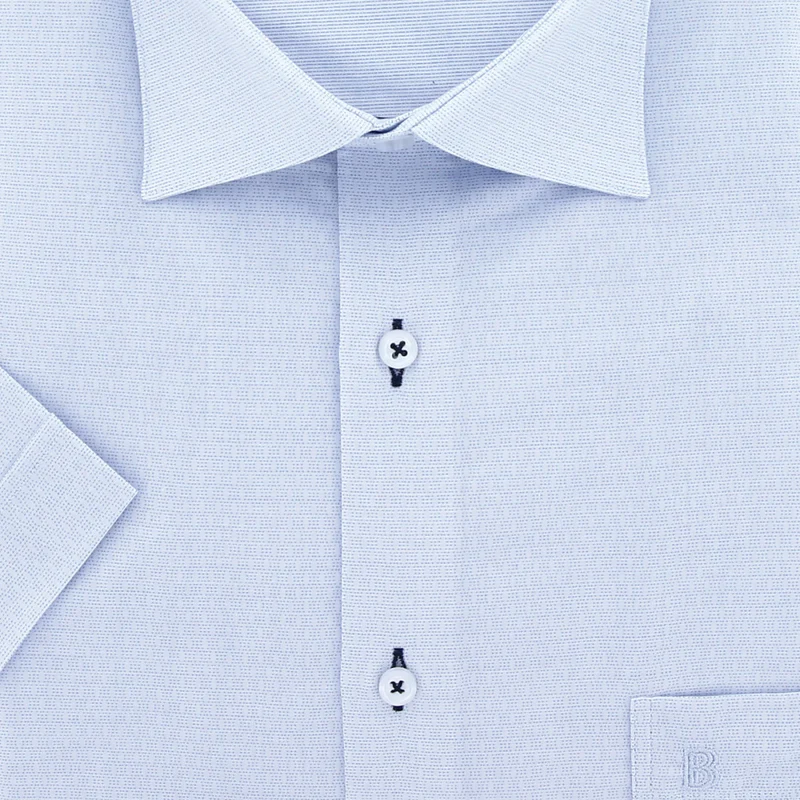 Chemise homme grande taille grande taille à tissu uni texturé coupe droite TONOTONA Doublissimo
