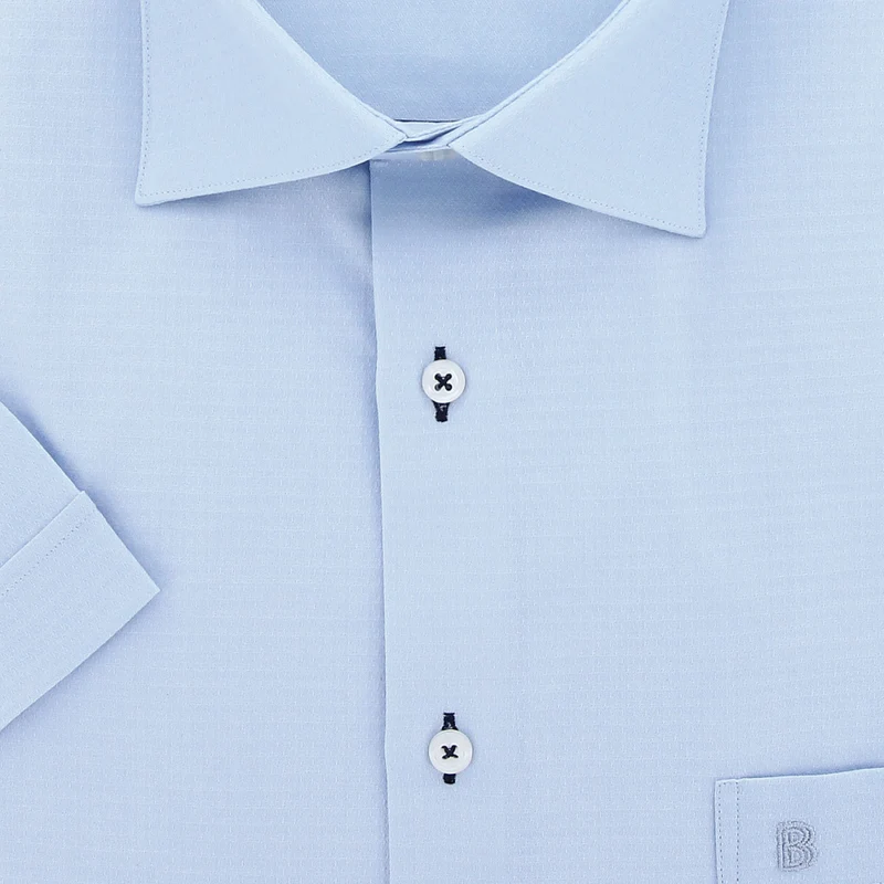 Chemise homme grande taille grande taille à tissu uni texturé coupe droite TONOTONA Doublissimo
