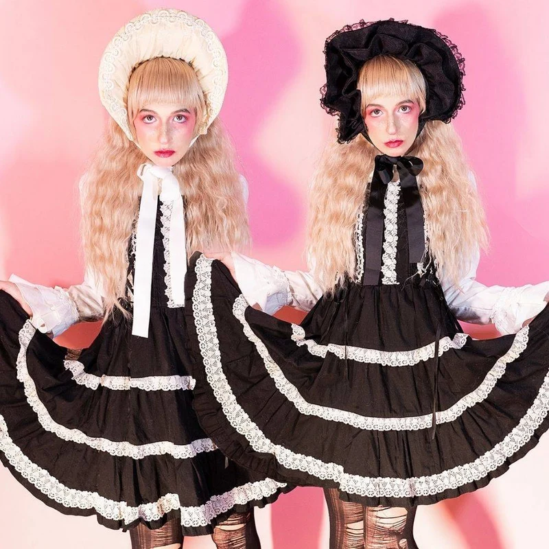 PATRON DE COUTURE PDF | 025 Bonnets Lolita | CUT/SEW | ANGLAIS SEULEMENT | A4 SEULEMENT