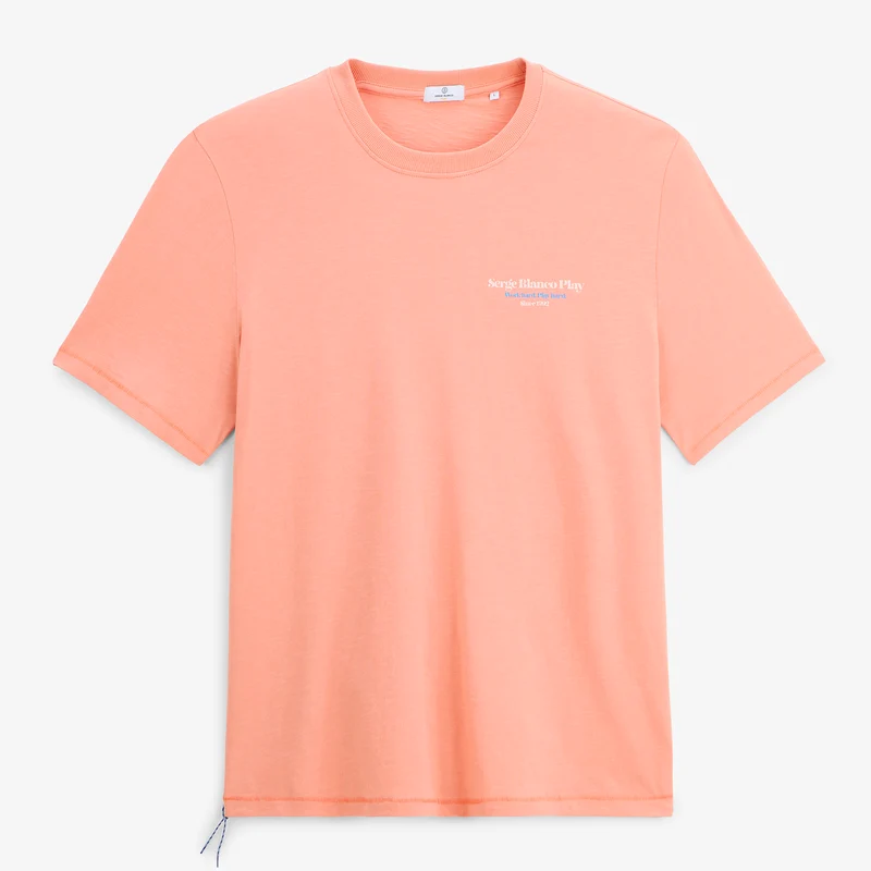 T-shirt manches courtes coton rose Ski & Raclette SBPLAY