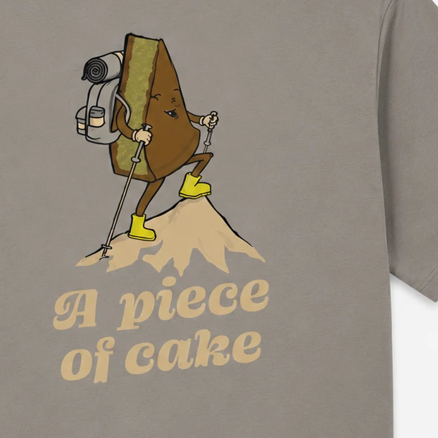 T-shirt manches courtes oversize beige sable A Piece of Cake SBPLAY