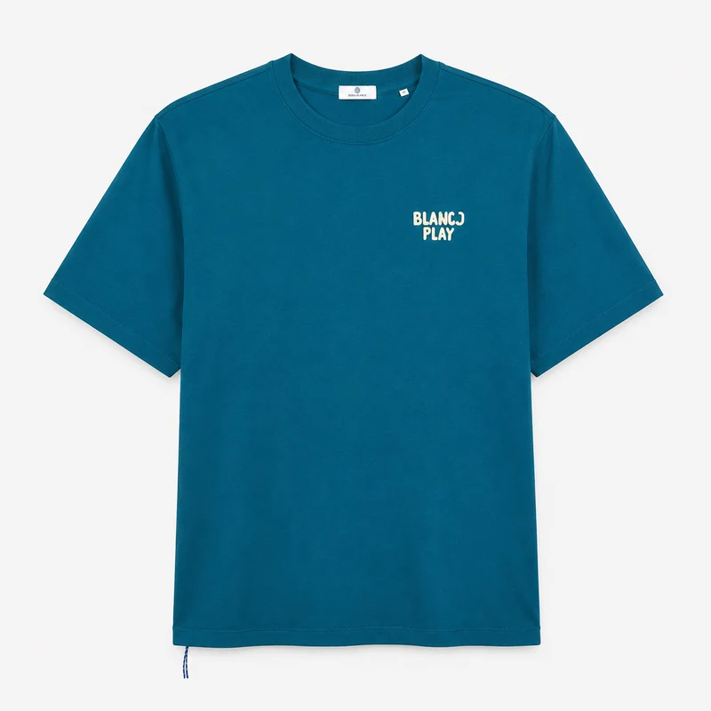 T-shirt manches courtes oversize bleu canard Spice-Up Ya Life SBPLAY