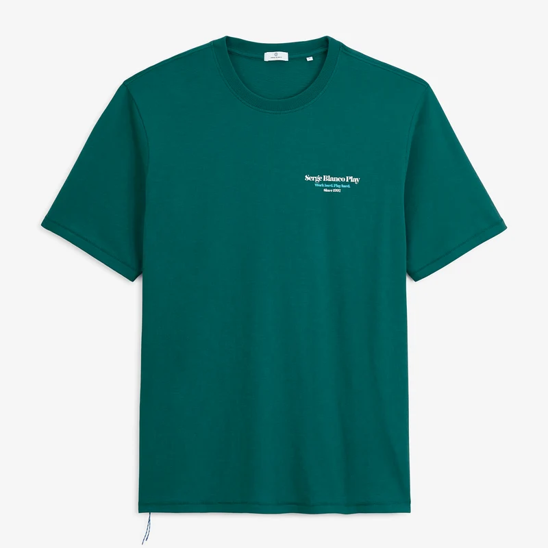 T-shirt manches courtes coton bleu canard Munchies Call SBPLAY