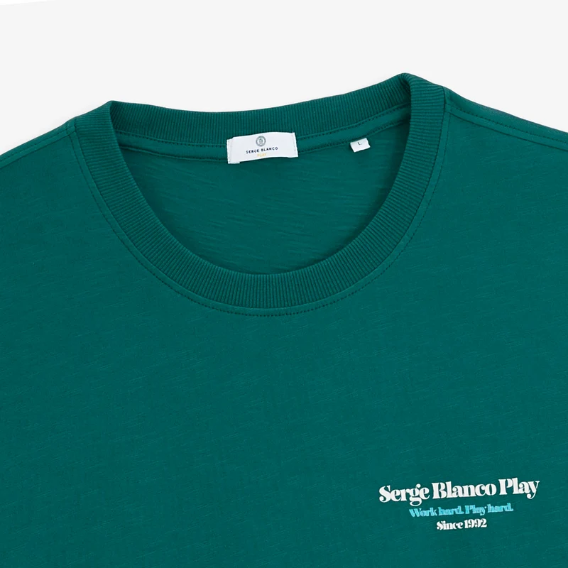 T-shirt manches courtes coton bleu canard Munchies Call SBPLAY