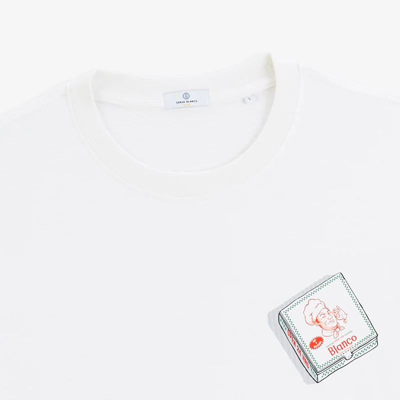 T-shirt manches courtes coton blanc Napoli SBPLAY