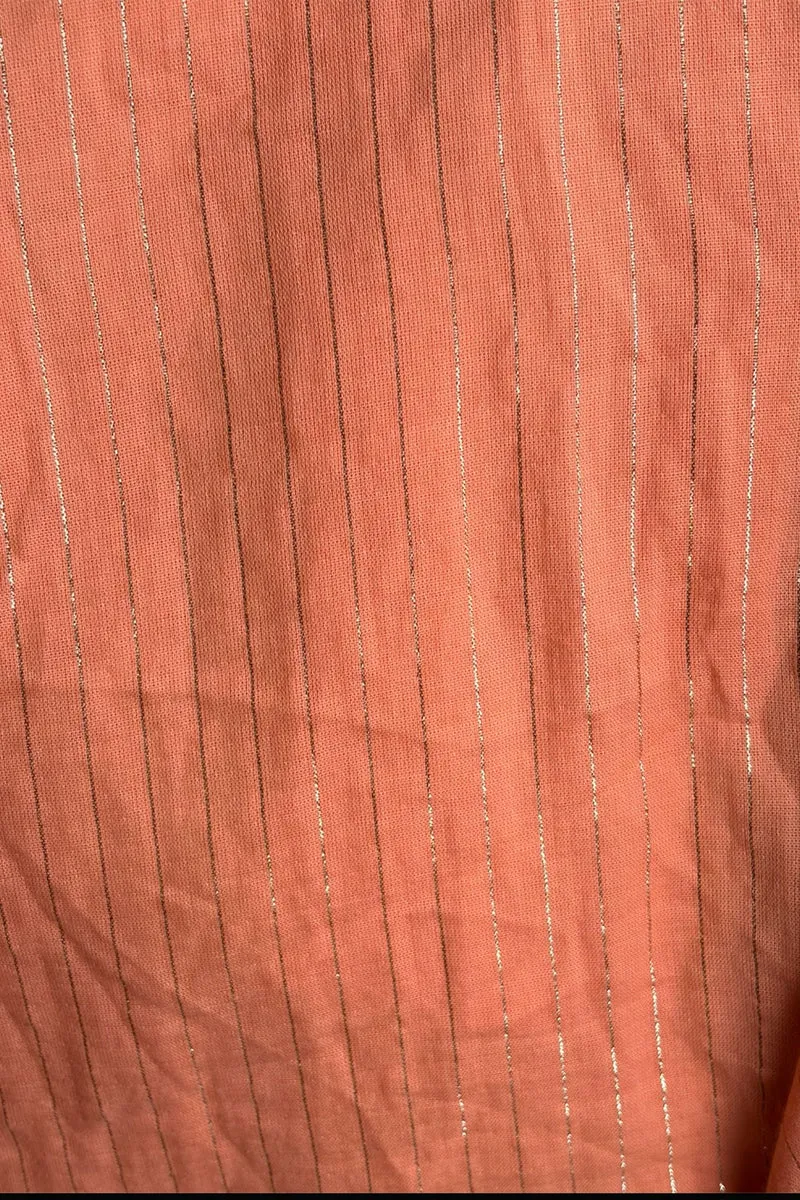 Tavian|Cotton Striped Side Tie Up Shirt