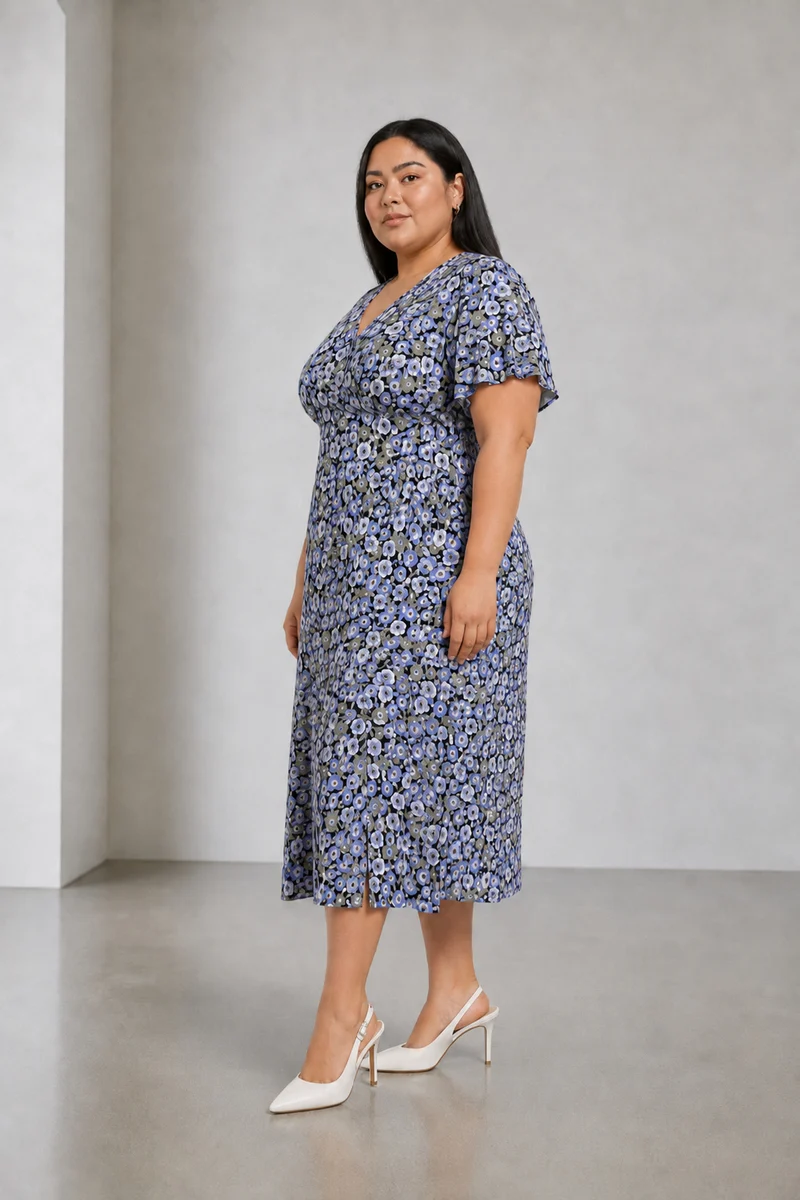 Lunet|Midi Dress With Slit