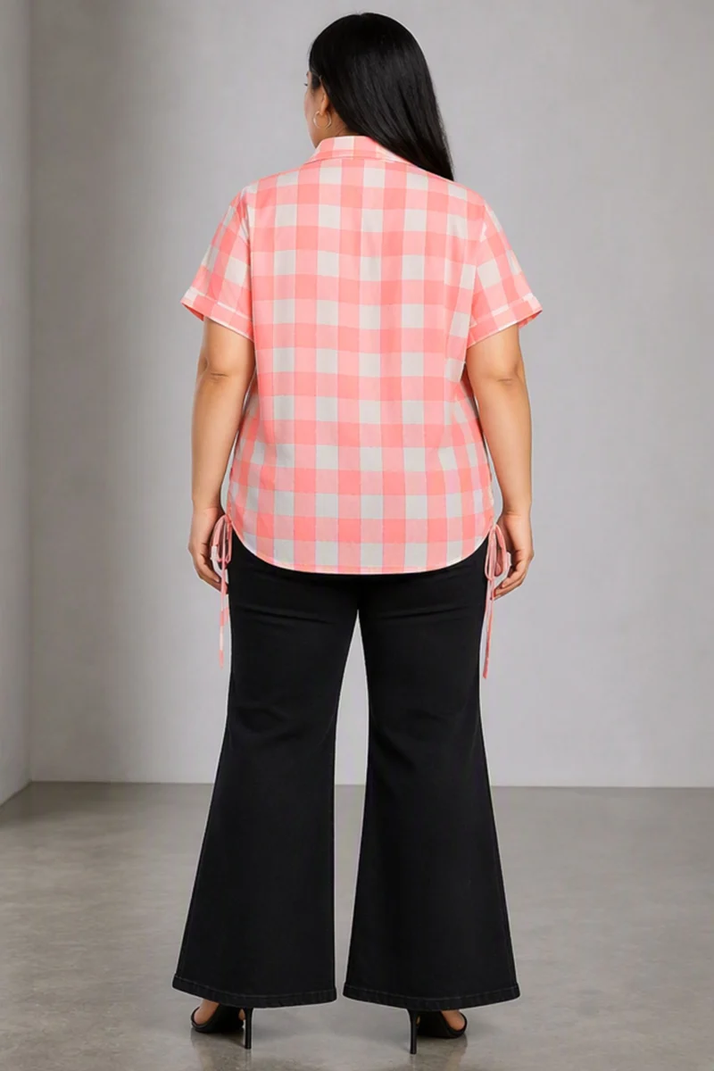 Pivo|Viscose Shirt With Side Tie Up