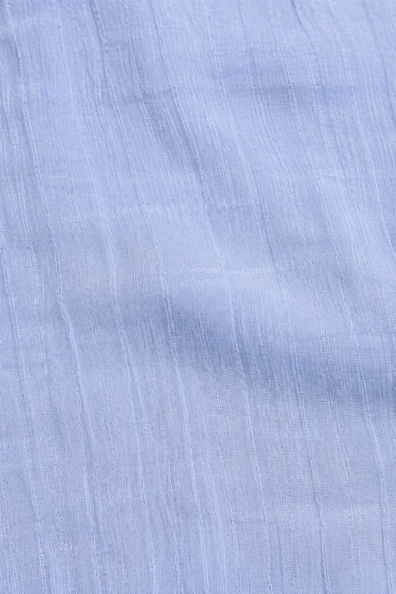 Mevra|Viscose Smocked Waist Full Sleeve Top