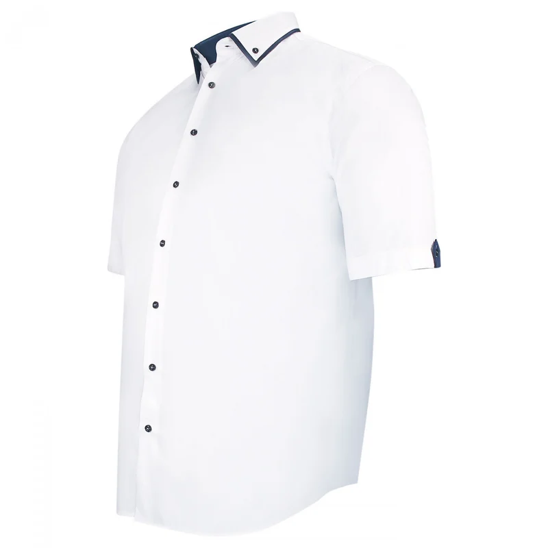 Chemise homme grande taille à double col coupe droite CUELITO Doublissimo