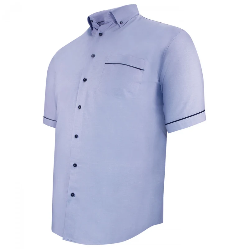 Chemise homme grande taille petit col boutonné coupe droite RAFFINATO Doublissimo