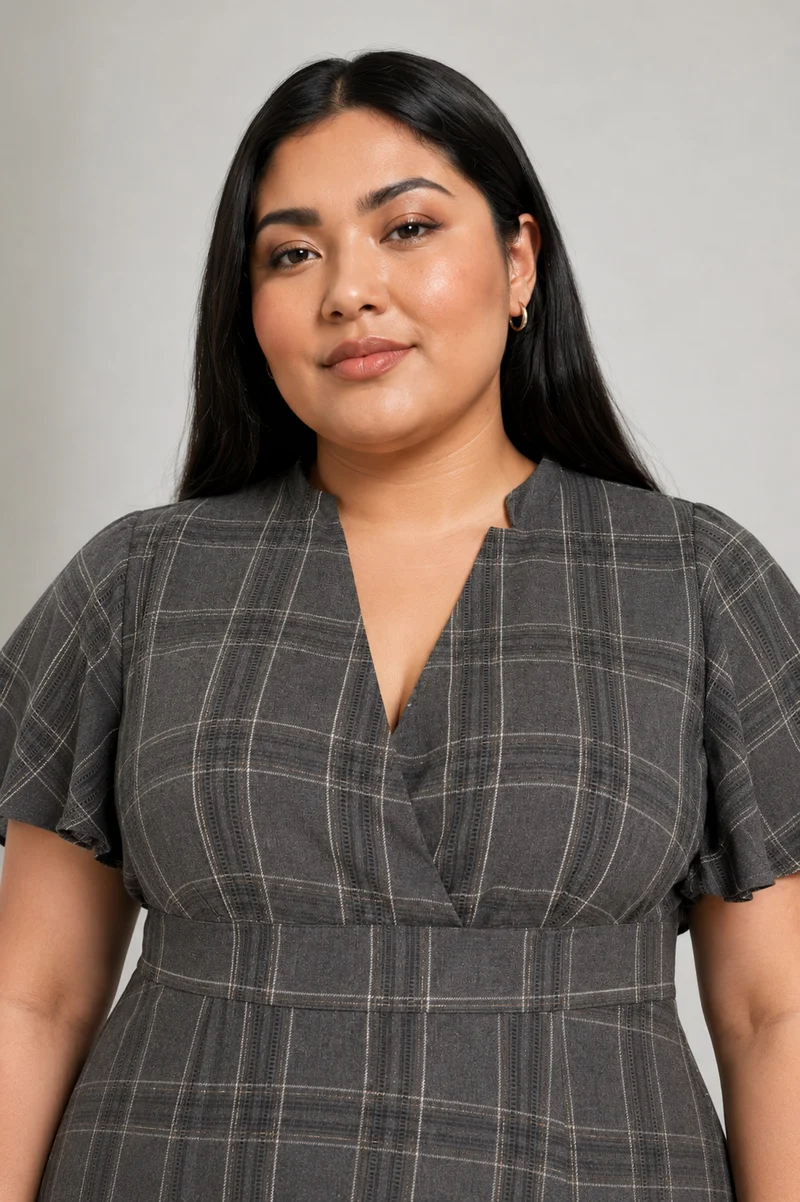 Tessia|Cotton Fit Flared Midi Dress