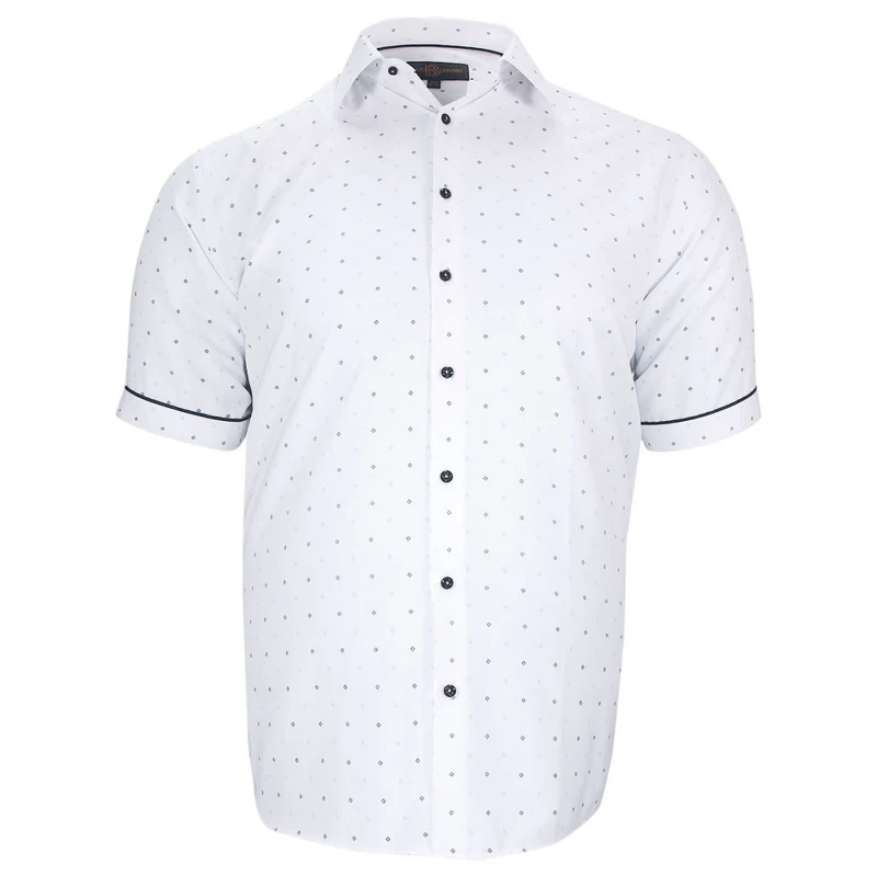 Chemise homme grande taille tissu imprimé coupe droite GIOIO Doublissimo