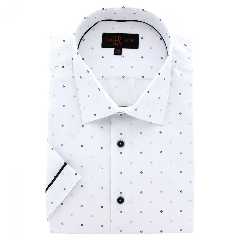 Chemise homme grande taille tissu imprimé coupe droite GIOIO Doublissimo
