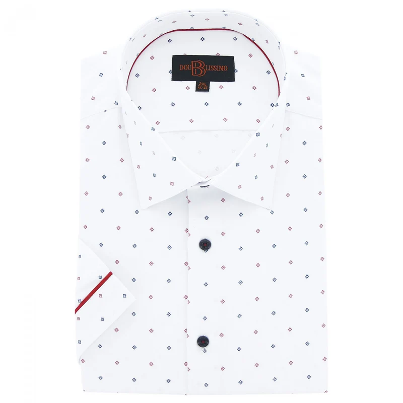 Chemise homme grande taille tissu imprimé coupe droite GIOIO Doublissimo