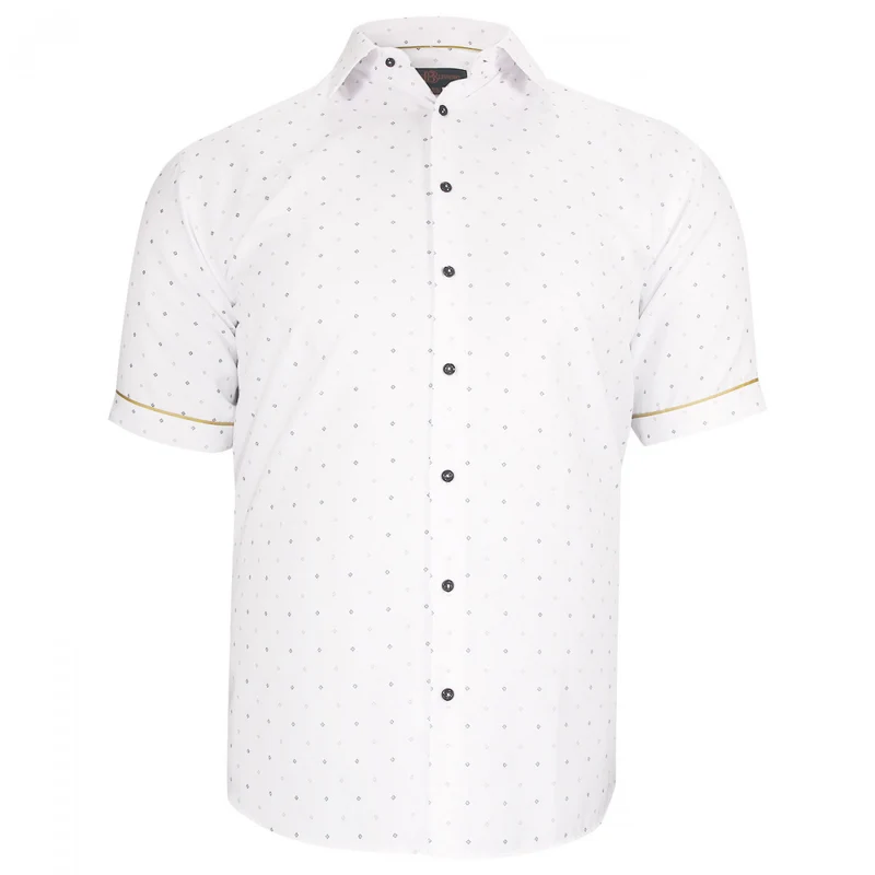 Chemise homme grande taille tissu imprimé coupe droite GIOIO Doublissimo
