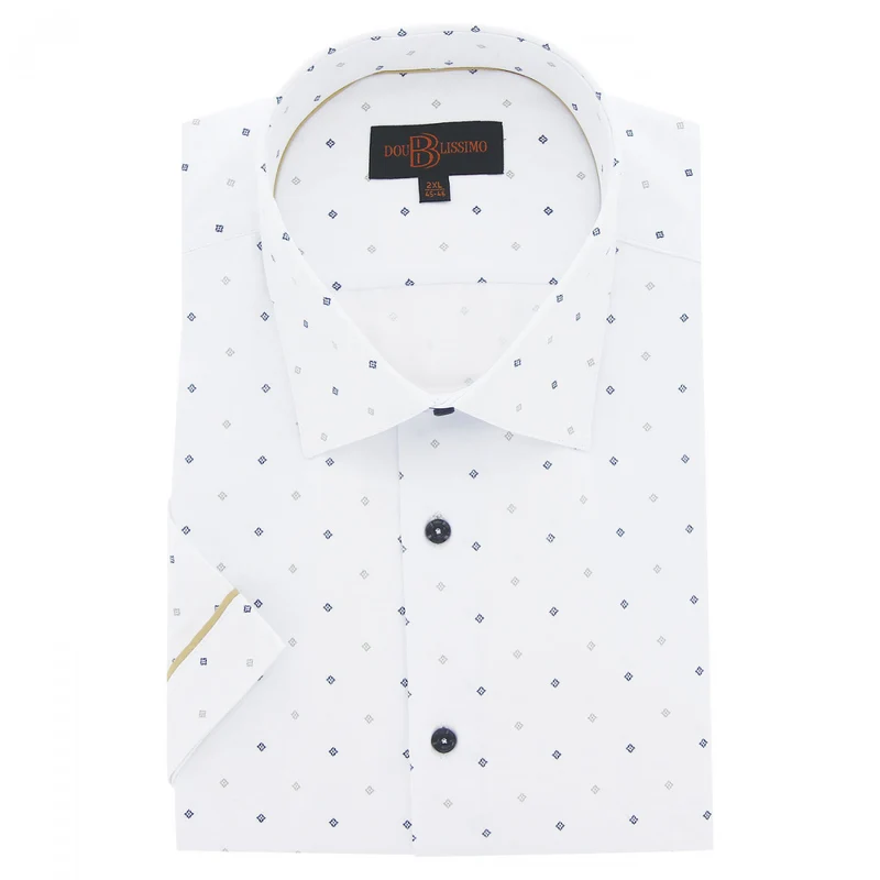 Chemise homme grande taille tissu imprimé coupe droite GIOIO Doublissimo