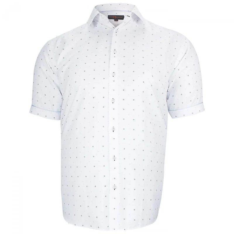 Chemise homme grande taille tissu imprimé coupe droite GIOIO Doublissimo