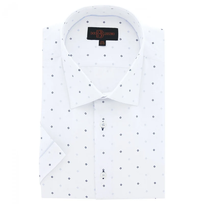 Chemise homme grande taille tissu imprimé coupe droite GIOIO Doublissimo