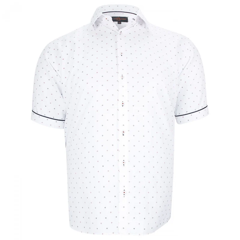 Chemise homme grande taille tissu imprimé coupe droite GIOIO Doublissimo