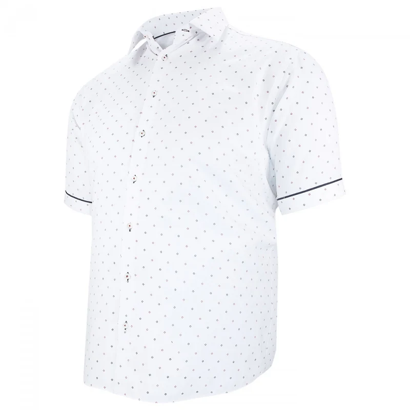Chemise homme grande taille tissu imprimé coupe droite GIOIO Doublissimo