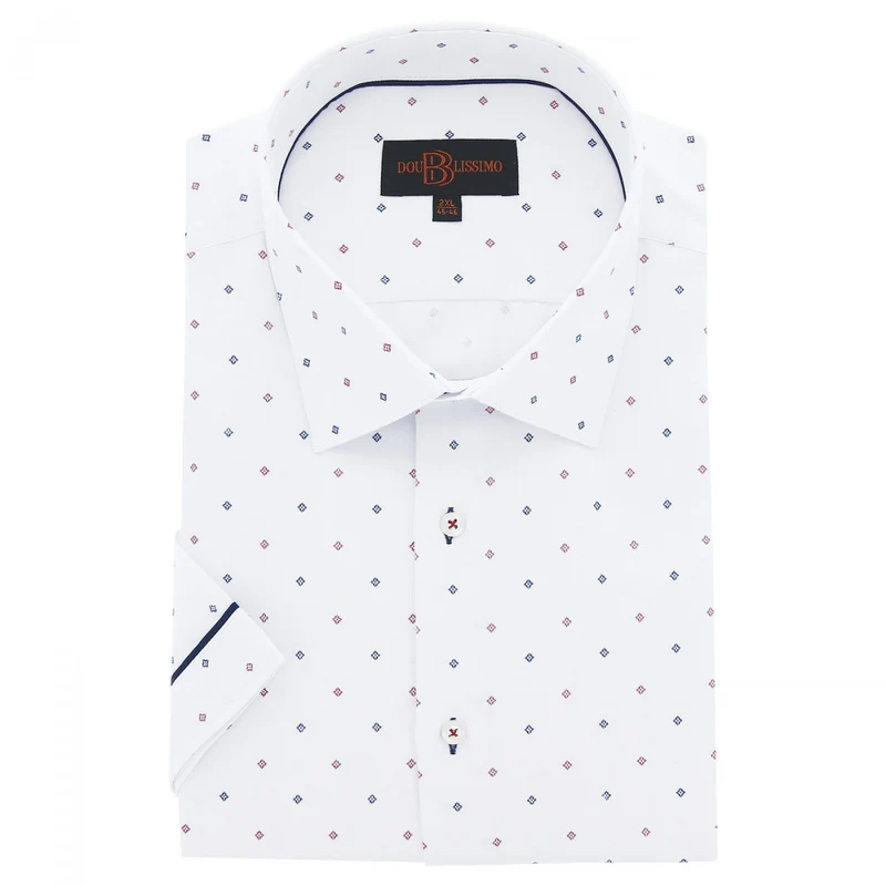 Chemise homme grande taille tissu imprimé coupe droite GIOIO Doublissimo
