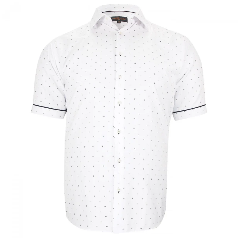 Chemise homme grande taille tissu imprimé coupe droite GIOIO Doublissimo