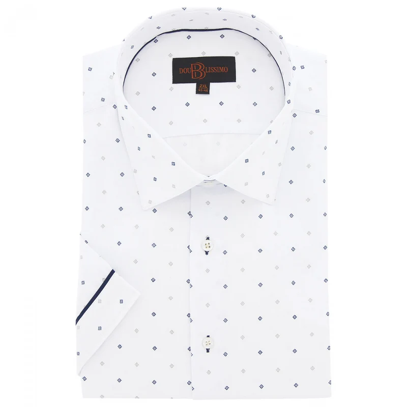 Chemise homme grande taille tissu imprimé coupe droite GIOIO Doublissimo