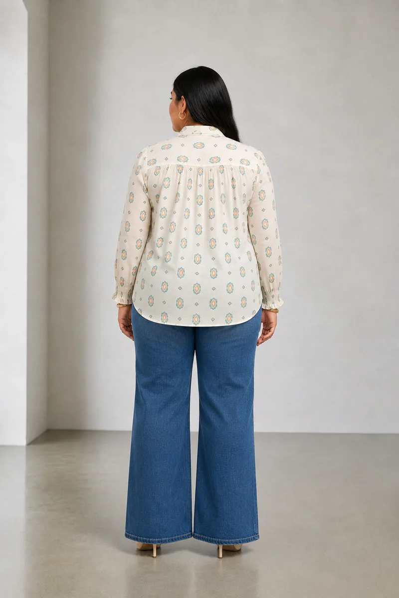 Mistral|Cotton Lace Detail Classic Shirt