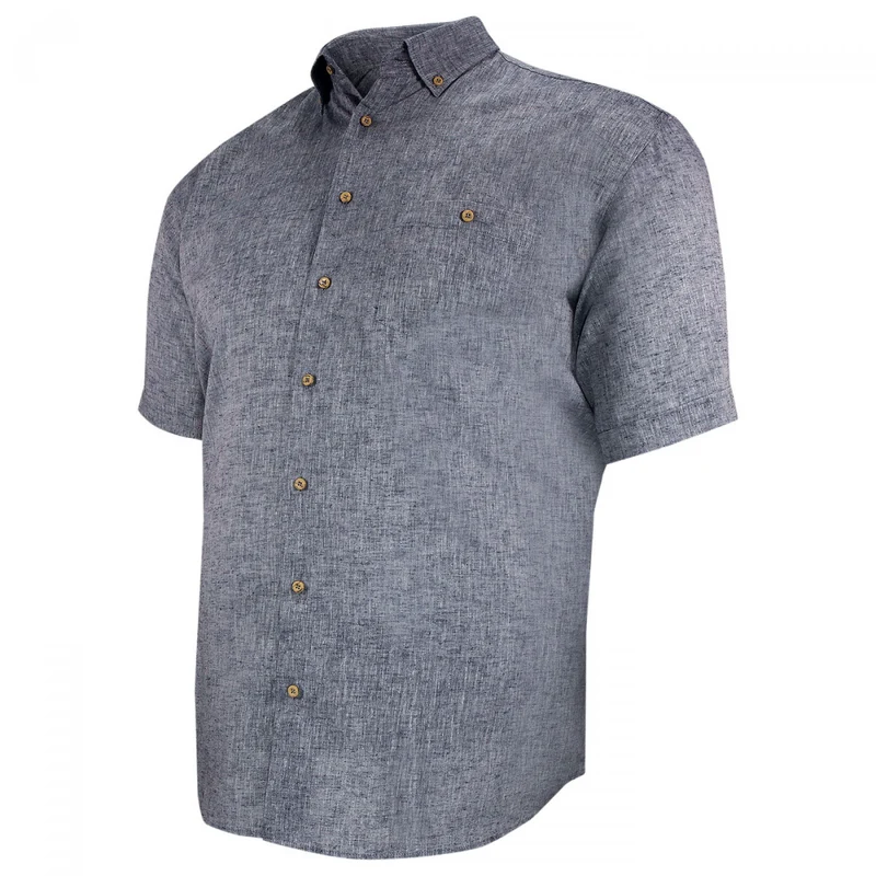 Chemise homme grande taille lin et coton coupe droite COTOLINO Doublissimo