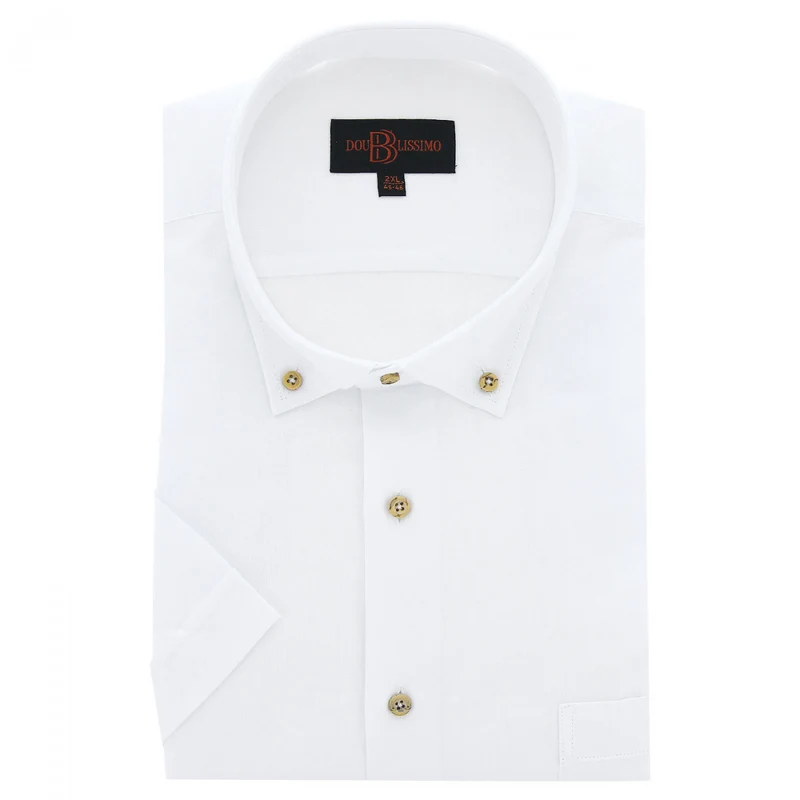 Chemise homme grande taille lin et coton coupe droite COTOLINO Doublissimo