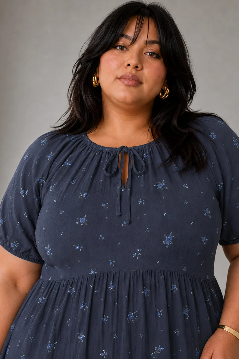 Tivin|Cotton Tiered Mini Dress