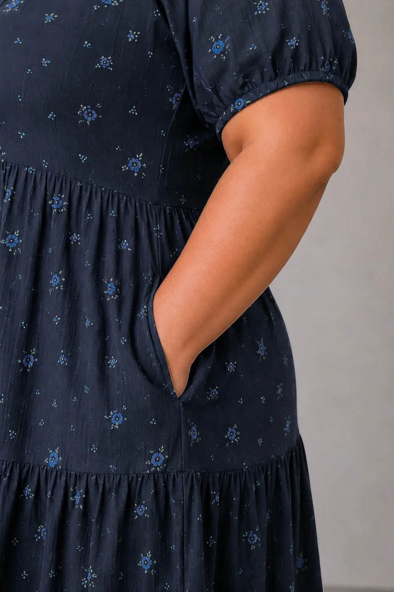 Tivin|Cotton Tiered Mini Dress