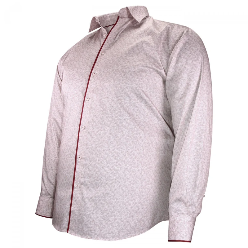 Chemise homme grande taille tissu imprimé coupe droite PAISLO Doublissimo