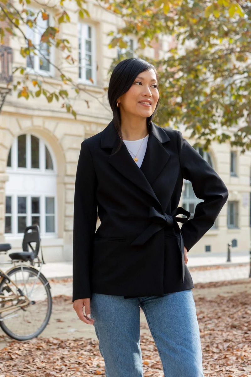 Veste croisée Alysa - noir